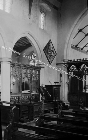 BARKING CHURCH NAVE & N.E. CHAPEL SHOWING ASHBURNHAM 